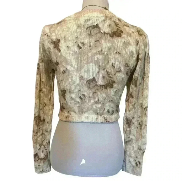 LUSH Cropped Printed Cardigan - Picture 4 of 5